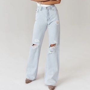 KanCan Skyscraper Wide Leg Denim